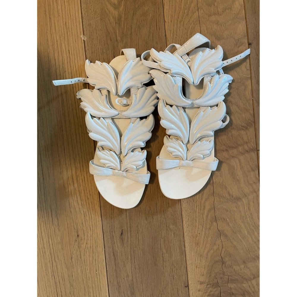 Guiseppe Zanotti White Wing Sandals